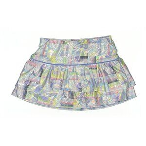 Girls LUCKY IN LOVE shiny SHIMMER tennis pickleball skort skirt M 10-12